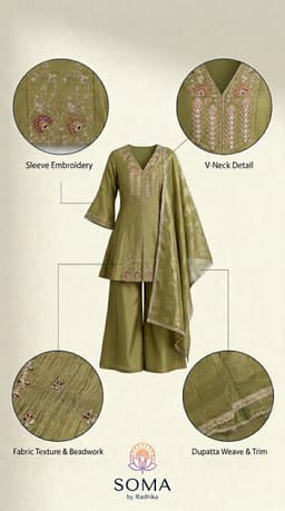 The Vintage Sage Zari Kurta Set thumbnail 5