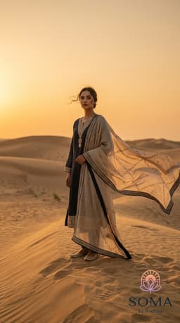 The Midnight Azure Zari Kurta Set thumbnail 3