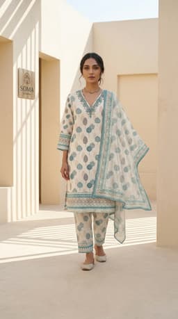 The Ivory Grove Printed Kurta Set thumbnail 3